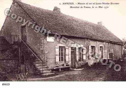 Ville de ANNOUX, carte postale ancienne