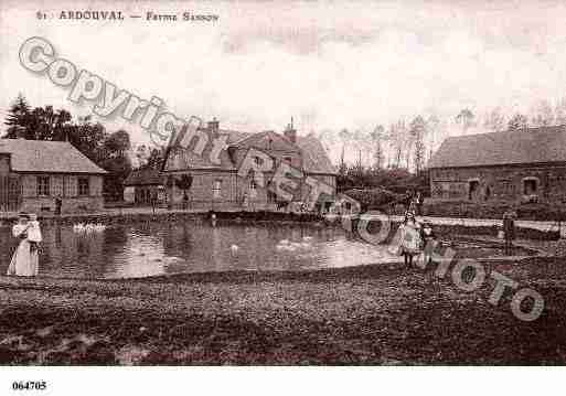 Ville de ARDOUVAL, carte postale ancienne