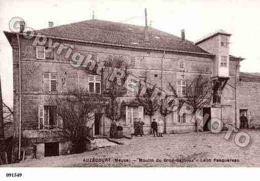 Ville de AUZECOURT, carte postale ancienne