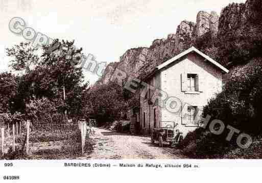 Ville de BARBIERES, carte postale ancienne