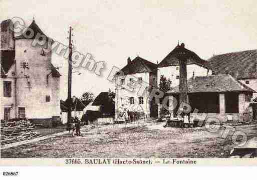 Ville de BAULAY, carte postale ancienne