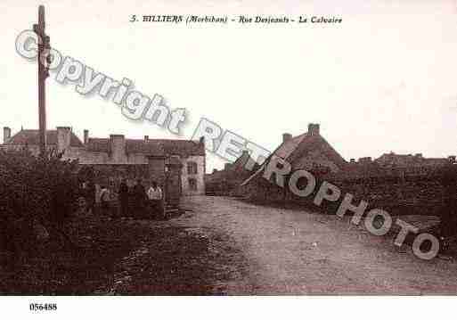 Ville de BILLIERS, carte postale ancienne