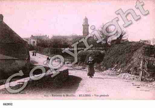 Ville de BILLIERS, carte postale ancienne