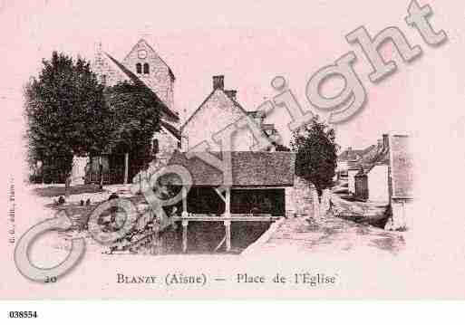 Ville de BLANZYLESFISMES, carte postale ancienne