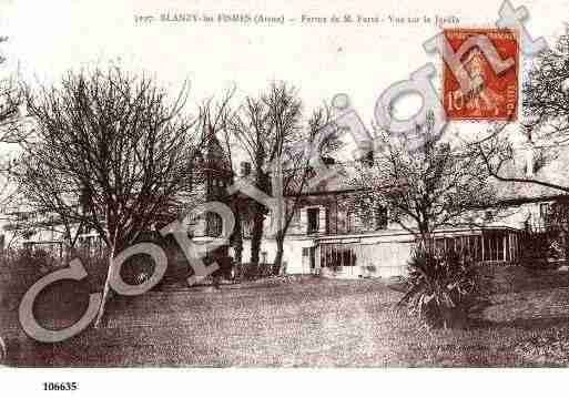 Ville de BLANZYLESFISMES, carte postale ancienne