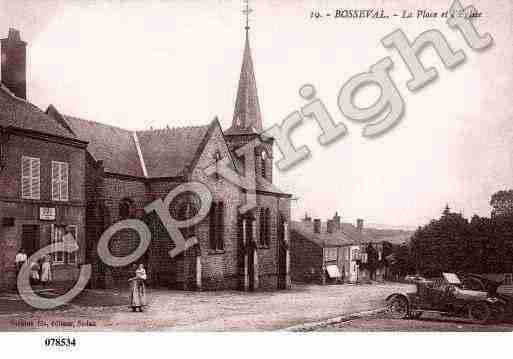 Ville de BOSSEVALETBRIANCOURT, carte postale ancienne