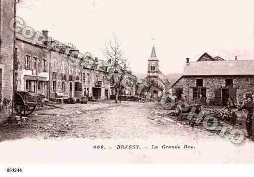 Ville de BRASSY, carte postale ancienne