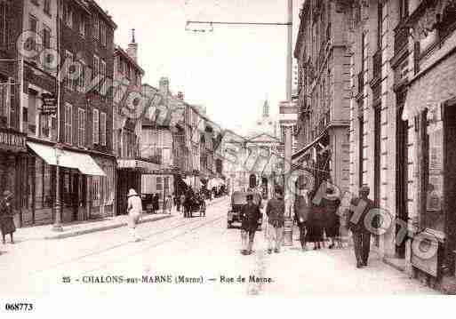 Ville de CHALONSSURMARNE, carte postale ancienne