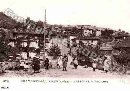 Ville de CHAMBOSTALLIERES, carte postale ancienne