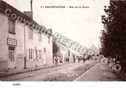 Ville de CHAMPDOTRE, carte postale ancienne