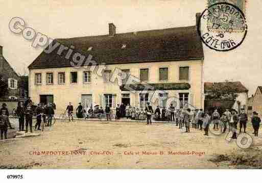 Ville de CHAMPDOTRE, carte postale ancienne