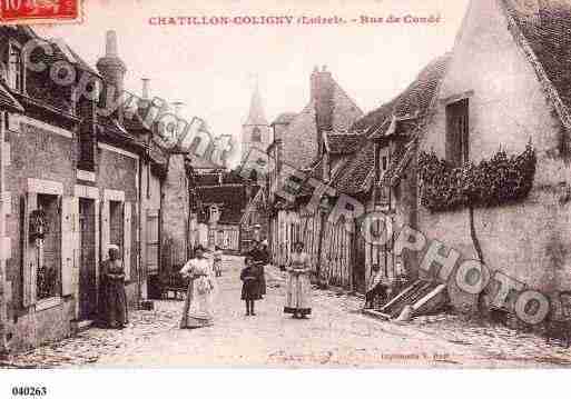 Ville de CHATILLONCOLIGNY, carte postale ancienne