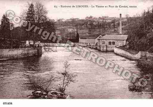 Ville de CONDATSURVIENNE, carte postale ancienne