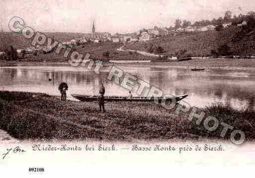 Ville de CONTZLESBAINS, carte postale ancienne