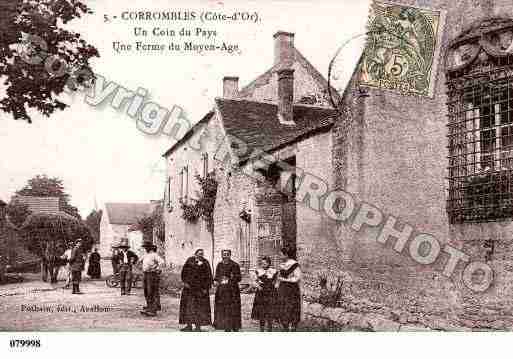 Ville de CORROMBLES, carte postale ancienne