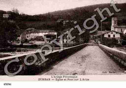 Ville de DURBANSURARIZE, carte postale ancienne