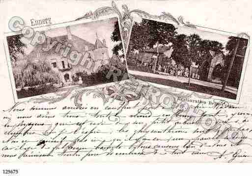 Ville de ENNERY, carte postale ancienne