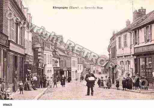 Ville de ETREPAGNY, carte postale ancienne