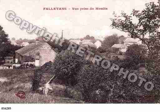 Ville de FALLETANS, carte postale ancienne