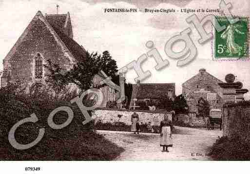 Ville de FONTAINELEPIN, carte postale ancienne