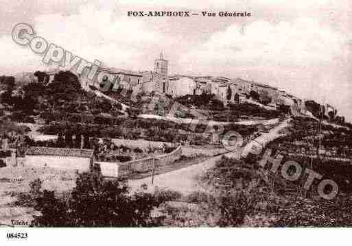 Ville de FOXAMPHOUX, carte postale ancienne