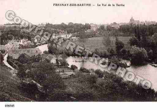 Ville de FRESNAYSURSARTHE, carte postale ancienne