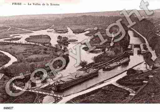 Ville de FRISE, carte postale ancienne