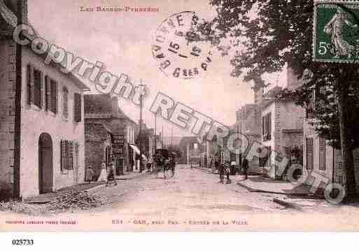 Ville de GAN, carte postale ancienne