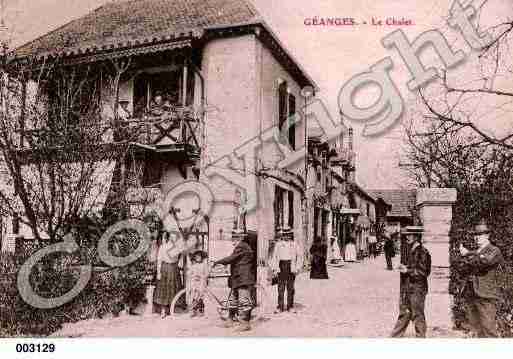 Ville de GEANGES, carte postale ancienne