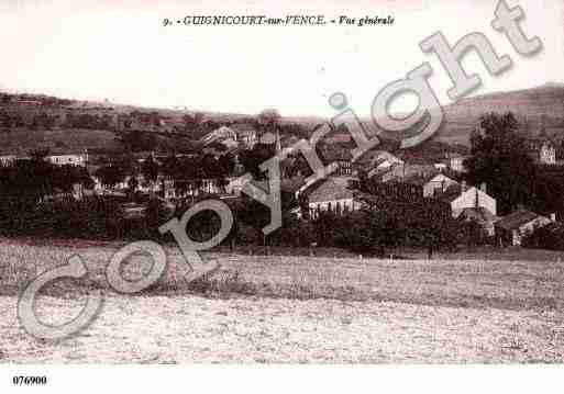 Ville de GUIGNICOURTSURVENCE, carte postale ancienne