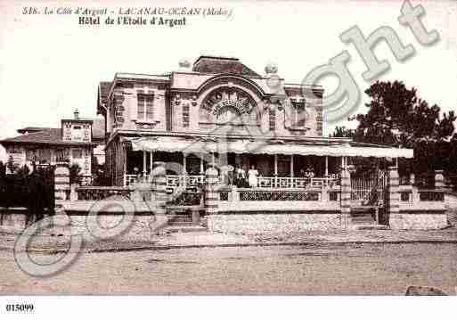 Ville de LACANAU, carte postale ancienne