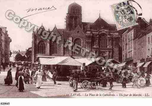 Ville de LAVAL, carte postale ancienne