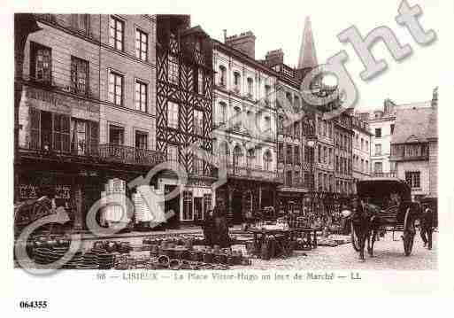 Ville de LISIEUX, carte postale ancienne