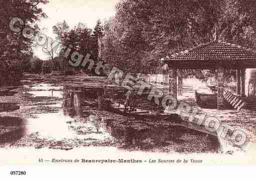 Ville de MANTHES, carte postale ancienne