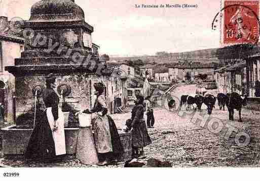 Ville de MARVILLE, carte postale ancienne