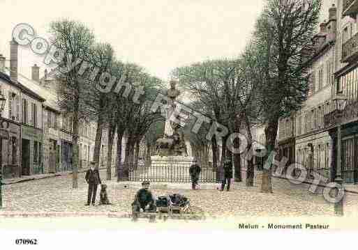 Ville de MELUN, carte postale ancienne