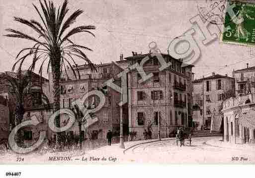 Ville de MENTON, carte postale ancienne