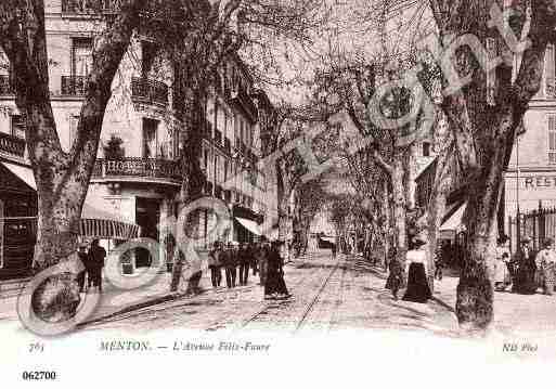 Ville de MENTON, carte postale ancienne