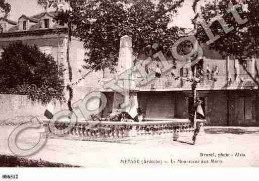 Ville de MEYSSE, carte postale ancienne