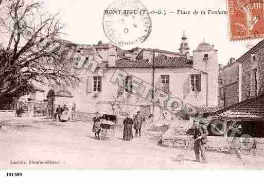 Ville de MONTAIGUDEQUERCY, carte postale ancienne