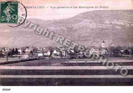 Ville de MONTALIEUVERCIEU, carte postale ancienne