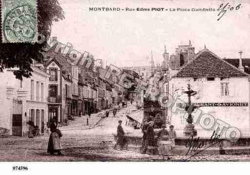Ville de MONTBARD, carte postale ancienne