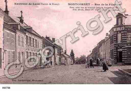 Ville de MONTCORNET, carte postale ancienne