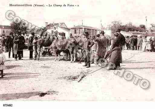 Ville de MONTMORILLONLELECHE, carte postale ancienne