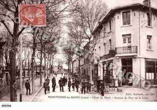 Ville de MONTRONDLESBAINS, carte postale ancienne