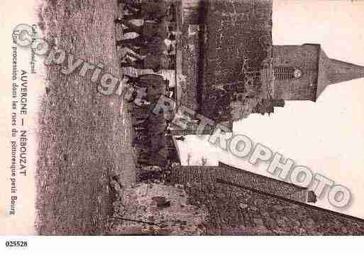 Ville de NEBOUZAT, carte postale ancienne