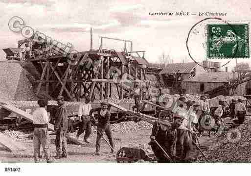 Ville de NECY, carte postale ancienne