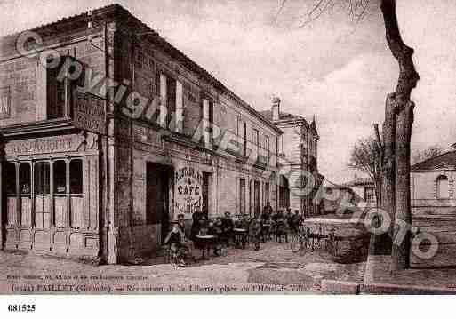 Ville de PAILLET, carte postale ancienne