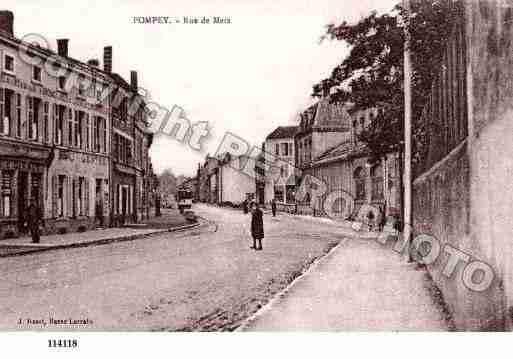 Ville de POMPEY, carte postale ancienne