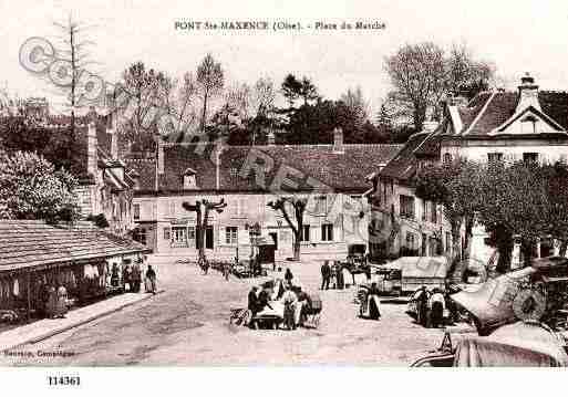 Ville de PONTSTMAXENCESARRON, carte postale ancienne